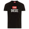 Diesel Large Block D Logo Black T-Shirt XXS