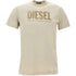 Diesel Monotone Logo Khaki Beige T-Shirt S