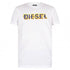 Diesel Pixel Logo White T-Shirt S