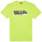 Diesel Mirrored Division Logo Lime Green T-Shirt S