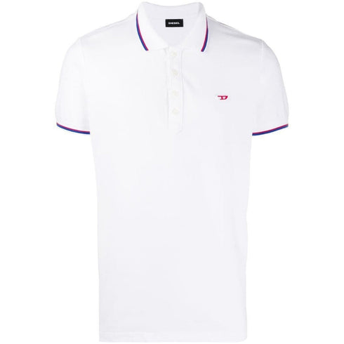 Diesel T-Randy-New White Polo Shirt M