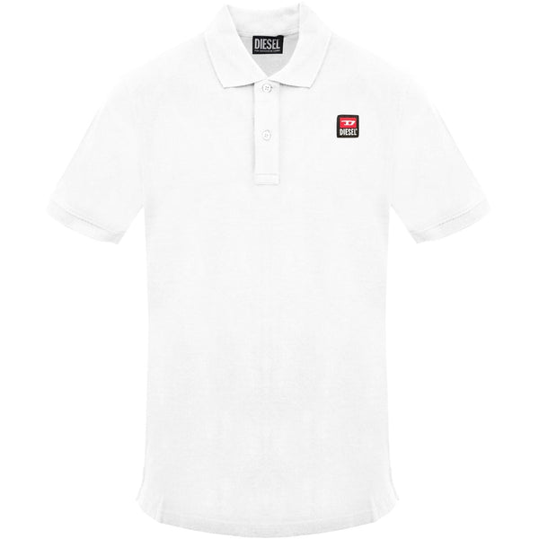 Diesel T Smith 250205 Off Bright White Polo Shirt 100 White - Style Centre Wholesale