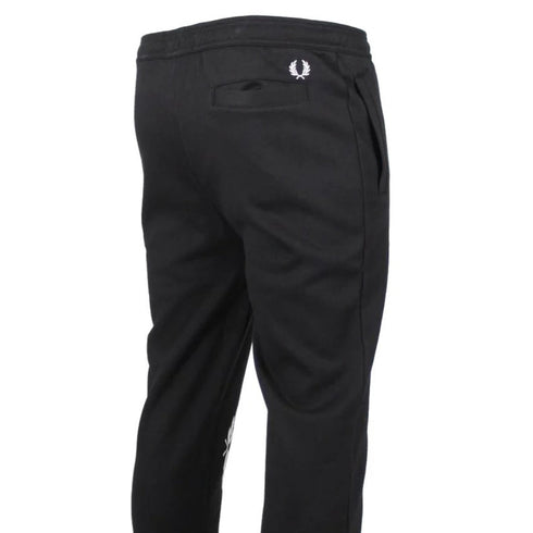 FRED PERRY T6506 102 BLACK BRANDED SWEATPANT S