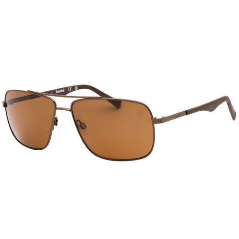 Timberland Brown Polarized Lens Dark Brown Sunglasses TB9107H