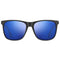 Tommy Hilfiger Shiny Blue Rounded Lens Matte Black Sunglasses One Size