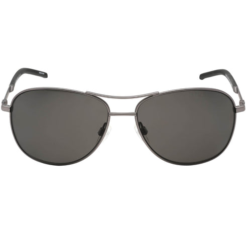 Tommy Hilfiger Grey PZ Lens Matte Dark Ruthenium Silver Sunglasses One Size
