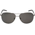 Tommy Hilfiger Grey PZ Lens Matte Dark Ruthenium Silver Sunglasses One Size