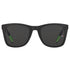 Tommy Hilfiger Black Lens Matte Black Green Sunglasses One Size