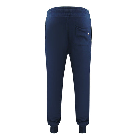 Aquascutum Active Basic Rib Track Pant Navy Tr001 11 Navy Blue Sweatpants Male - Style Centre Wholesale