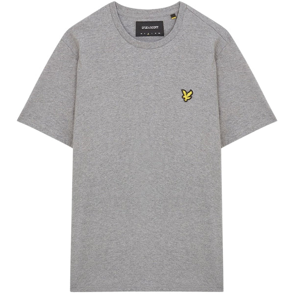 Lyle & Scott Plain Grey Embroidered Crew Neck T-Shirt TS1753V D24 D24