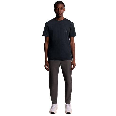 Lyle & Scott Navy Blue Rubberised Logo Graphic T-Shirt XS