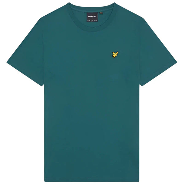 Lyle Scott Branded Chest Logo Teal Green T Shirt Copy - Style Centre Wholesale