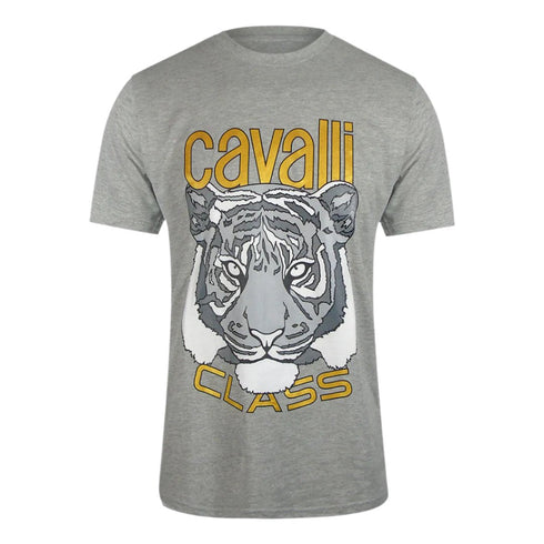 Cavalli Class Txt60A Jd060 05014 Grey Melange T-Shirt Mens M