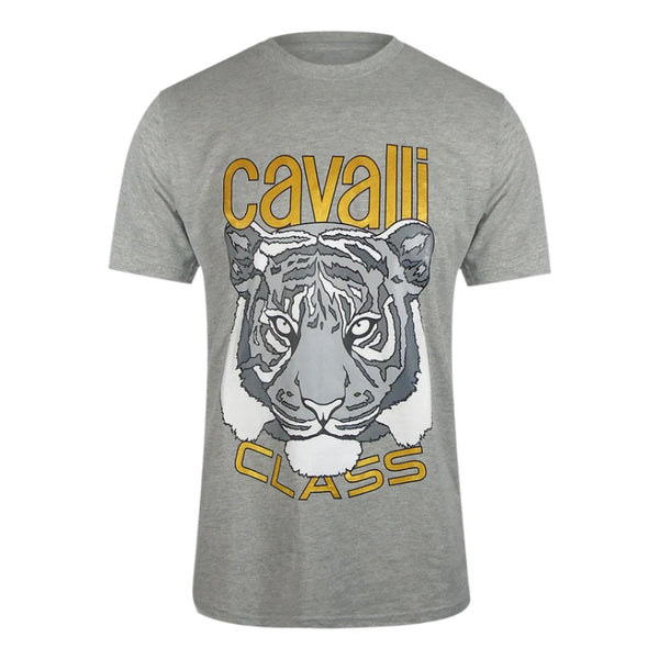 Cavalli Class Txt60A Jd060 05014 Grey Melange T-Shirt Mens M