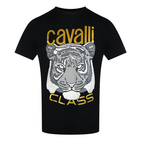 Cavalli Class Txt60A Jd060 05051 Black T-Shirt Mens M