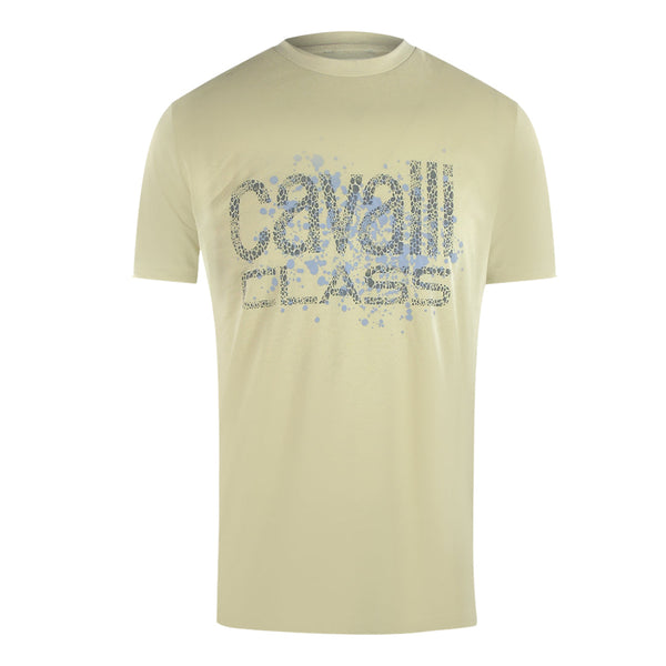 Cavalli Class Txt60D Jd060 03528 Beige Sand T Shirt Mens - Style Centre Wholesale