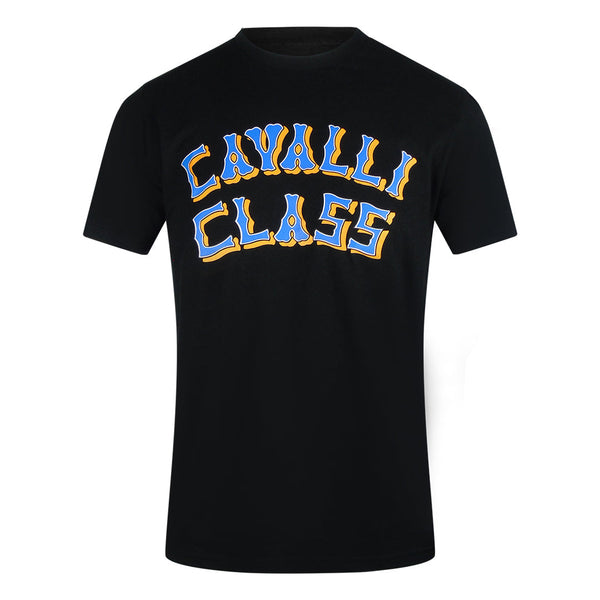 Cavalli Class Txt60X Jd060 05051 Black T Shirt Mens - Style Centre Wholesale