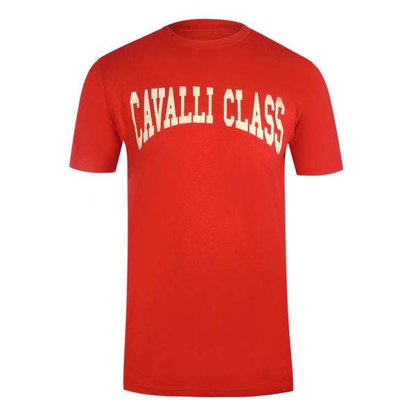 Cavalli Class Txt61A Jd060 02000 Red T-Shirt Mens M