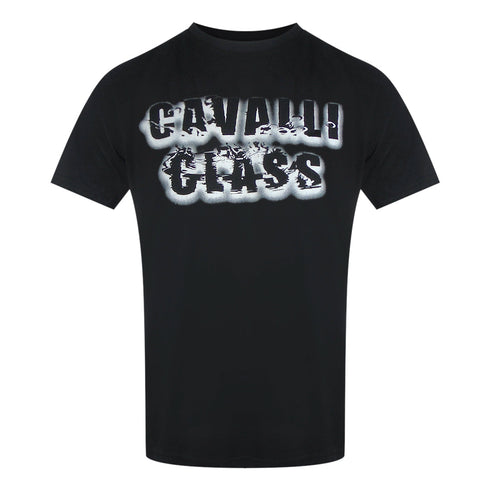 Cavalli Class Txt61C Jd060 05051 Black T-Shirt Mens M