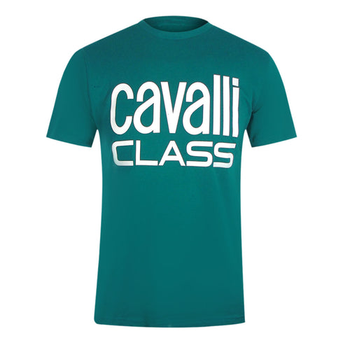 Cavalli Class Txt61F Jd060 04038 Green Ottanio T-Shirt Mens S