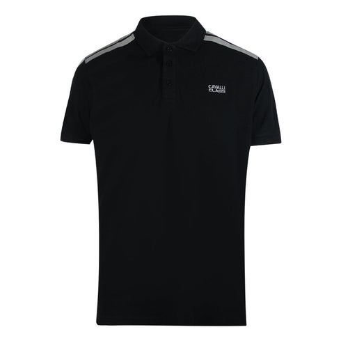 Cavalli Class Txt64D Kb002 05051 Black S S Polo Mens - Style Centre Wholesale