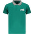 Cavalli Class Striped Collar Green Ottanio Polo Shirt TXT64E KB002 04038