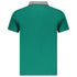 Cavalli Class Striped Collar Green Ottanio Polo Shirt TXT64E KB002 04038