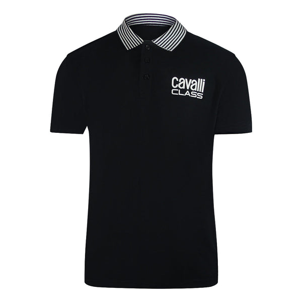 Cavalli Class Txt64E Kb002 05051 Black S S Polo Mens - Style Centre Wholesale