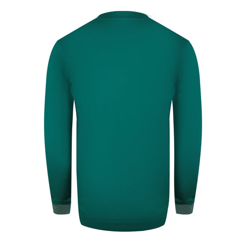 Cavalli Class Txt66C Cf050 04038 Green Ottanio Round Neck Sweatshirt Mens - Style Centre Wholesale