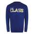 Cavalli Class Txt66H Cf050 04551 Iris Blue Round Neck Sweatshirt Mens - Style Centre Wholesale