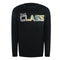 Cavalli Class Txt66H Cf050 05051 Black Round Neck Sweatshirt Mens