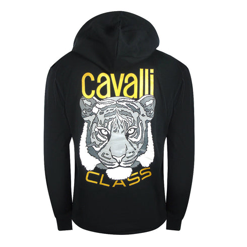 Cavalli Class Bold Tiger Graphic Black Hoodie TXT68D CF050 05051