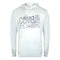 Cavalli Class Cracked Sprayed Logo Off White Hoodie TXT68L CF050 00533