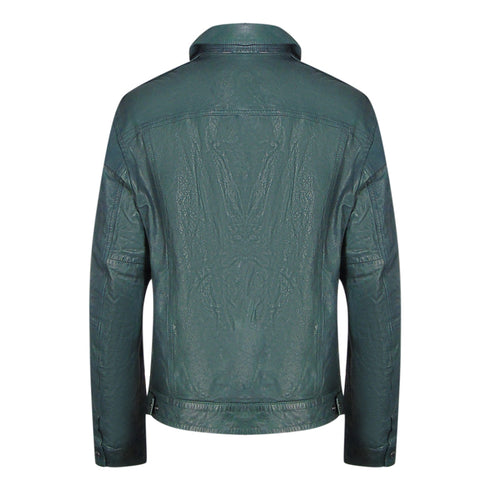 Parajumpers Todd Leather Jasper Green leather Jacket L