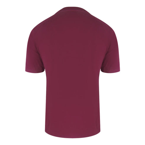 Aquascutum Active Piping Design Burgundy T-Shirt TS005 26