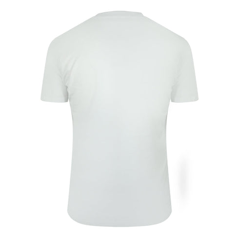 Cavalli Class Smoke Bold Logo Off White T-Shirt TXT61C JD060 00533