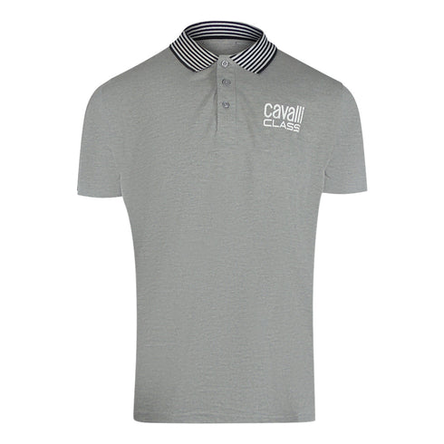 Cavalli Class Txt64E Kb002 05001 Grey S S Polo Mens - Style Centre Wholesale