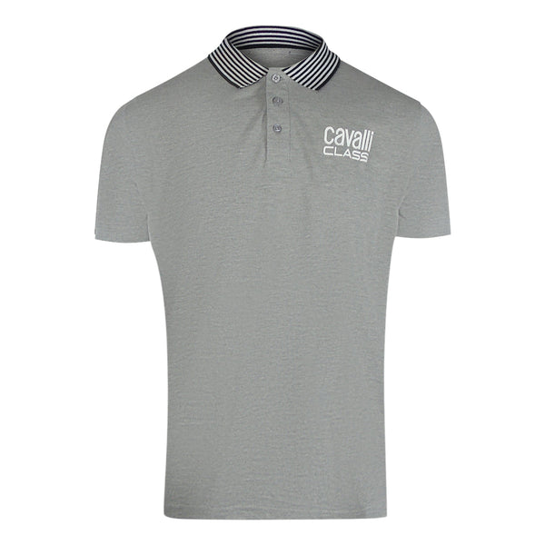 Cavalli Class Txt64E Kb002 05001 Grey S S Polo Mens - Style Centre Wholesale