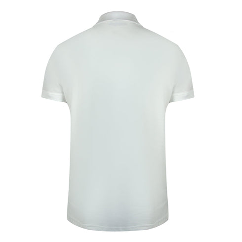 Cavalli Class Vibrant Floral Logo Off White Polo Shirt TXT64L JD060 00533