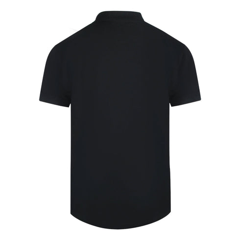 Cavalli Class Vibrant Floral Logo Black Polo Shirt TXT64L JD060 05051