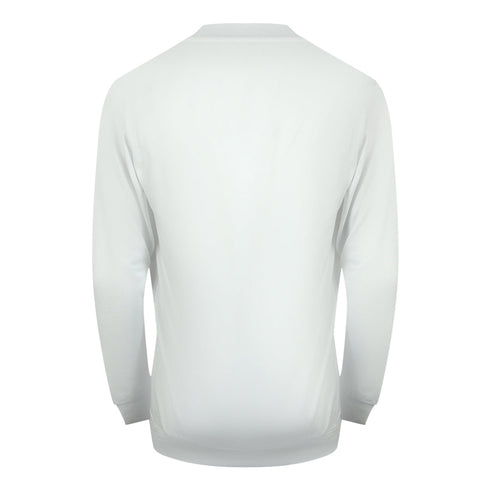 Cavalli Class Txt66H Cf050 00533 Off White Round Neck Sweatshirt Mens - Style Centre Wholesale
