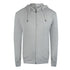Cavalli Class Bold Floral Logo Grey Zip-Up Hoodie TXT68H CF050 05014