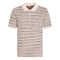 Missoni Short Sleeve Polo White And Orange Space Dyed M
