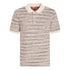 Missoni Short Sleeve Polo White And Orange Space Dyed M