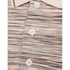 Missoni Short Sleeve Polo White And Orange Space Dyed M