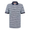 Missoni Short Sleeve Polo Blue And Purple Space Dyed S