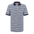 Missoni Short Sleeve Polo Blue And Purple Space Dyed S