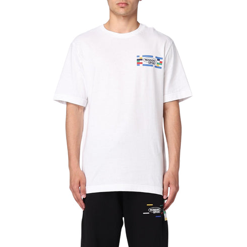 Missoni Short Sleeve T-Shirt White And Multicolor Heritage S
