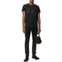 BALMAIN UH01601I380 Balmain Paris Multi Logo Black T-Shirt EAB BLACK T-SHIRT MALE S