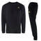 Aquascutum Small Iconic Crest Black Crewneck Track Set - Style Centre Wholesale